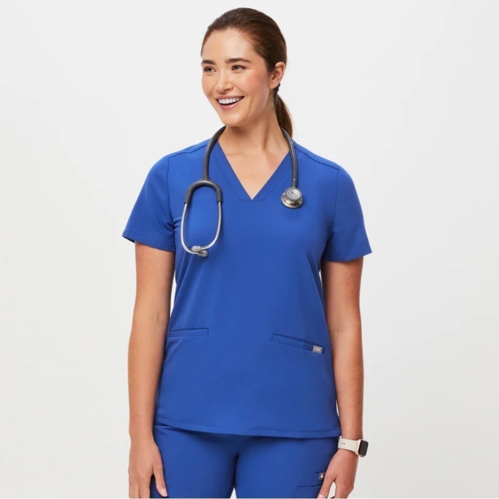 Figs Women's Blue Tunic Top